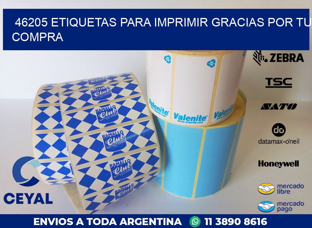 46205 ETIQUETAS PARA IMPRIMIR GRACIAS POR TU COMPRA