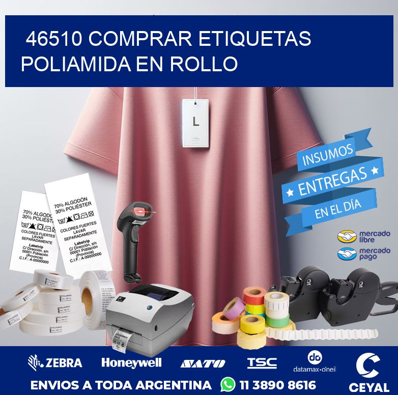 46510 COMPRAR ETIQUETAS POLIAMIDA EN ROLLO