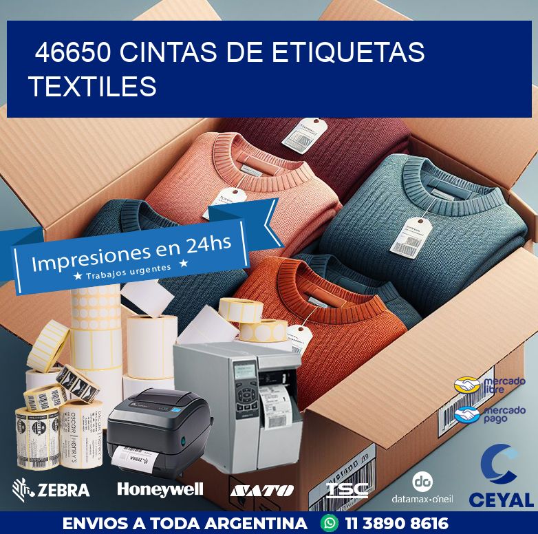 46650 CINTAS DE ETIQUETAS TEXTILES