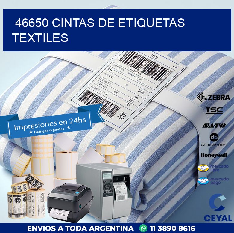 46650 CINTAS DE ETIQUETAS TEXTILES