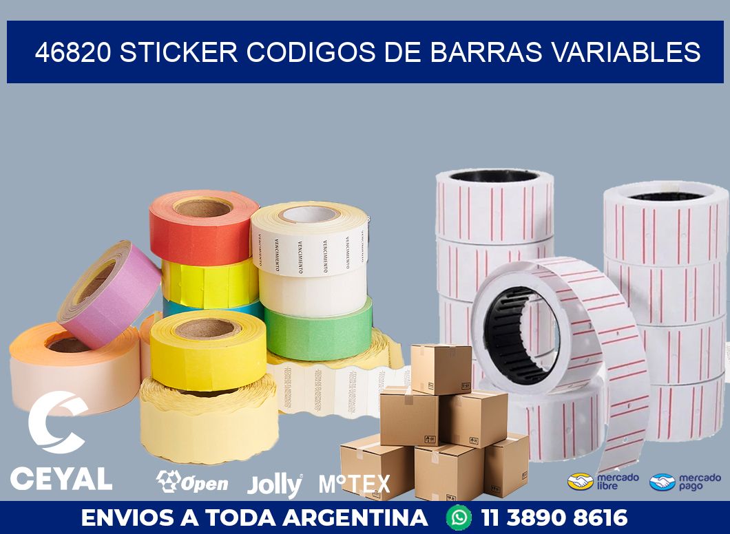 46820 STICKER CODIGOS DE BARRAS VARIABLES
