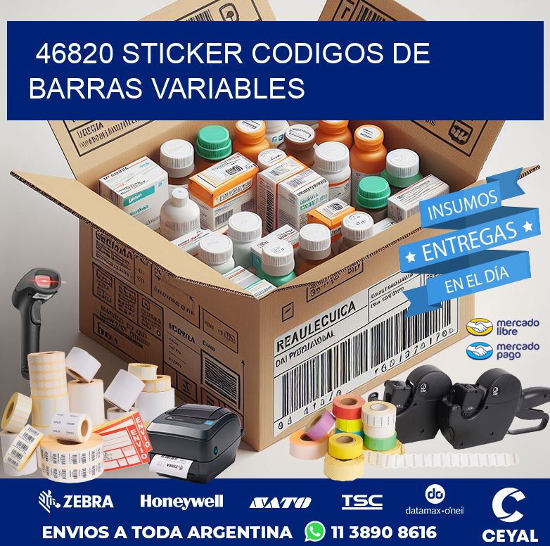 46820 STICKER CODIGOS DE BARRAS VARIABLES