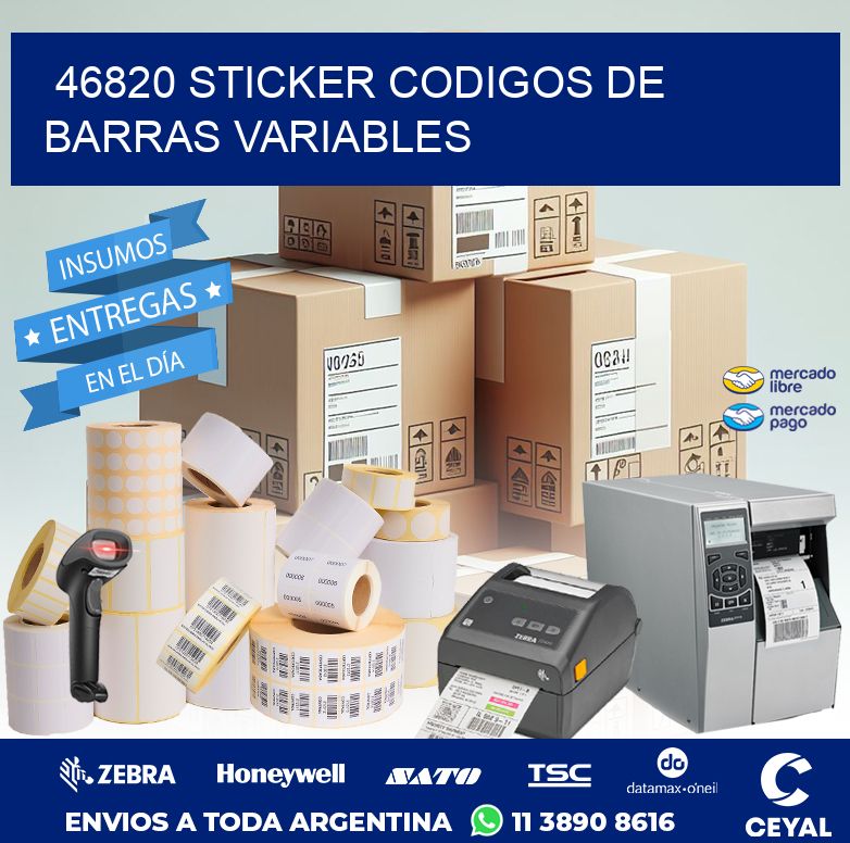 46820 STICKER CODIGOS DE BARRAS VARIABLES