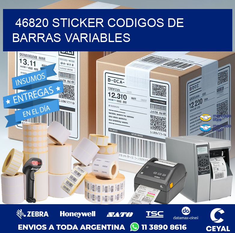 46820 STICKER CODIGOS DE BARRAS VARIABLES