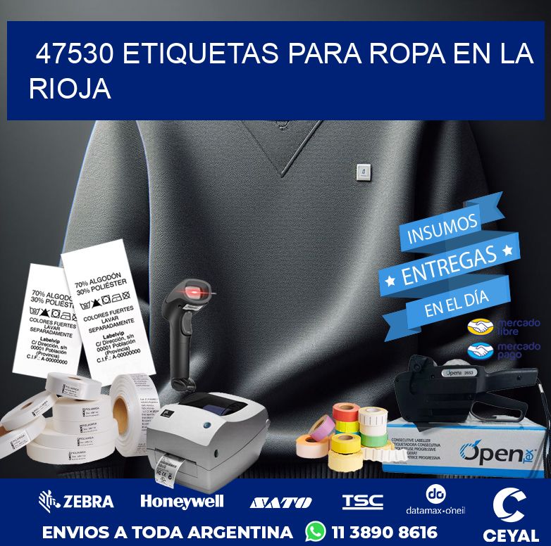 47530 ETIQUETAS PARA ROPA EN LA RIOJA