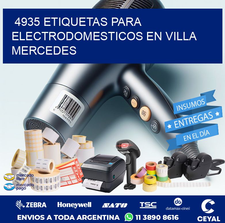 4935 ETIQUETAS PARA ELECTRODOMESTICOS EN VILLA MERCEDES