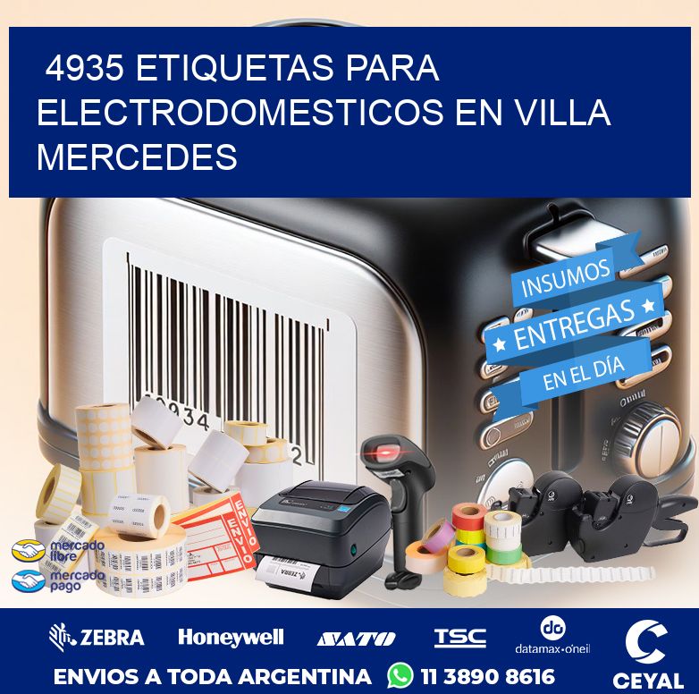 4935 ETIQUETAS PARA ELECTRODOMESTICOS EN VILLA MERCEDES