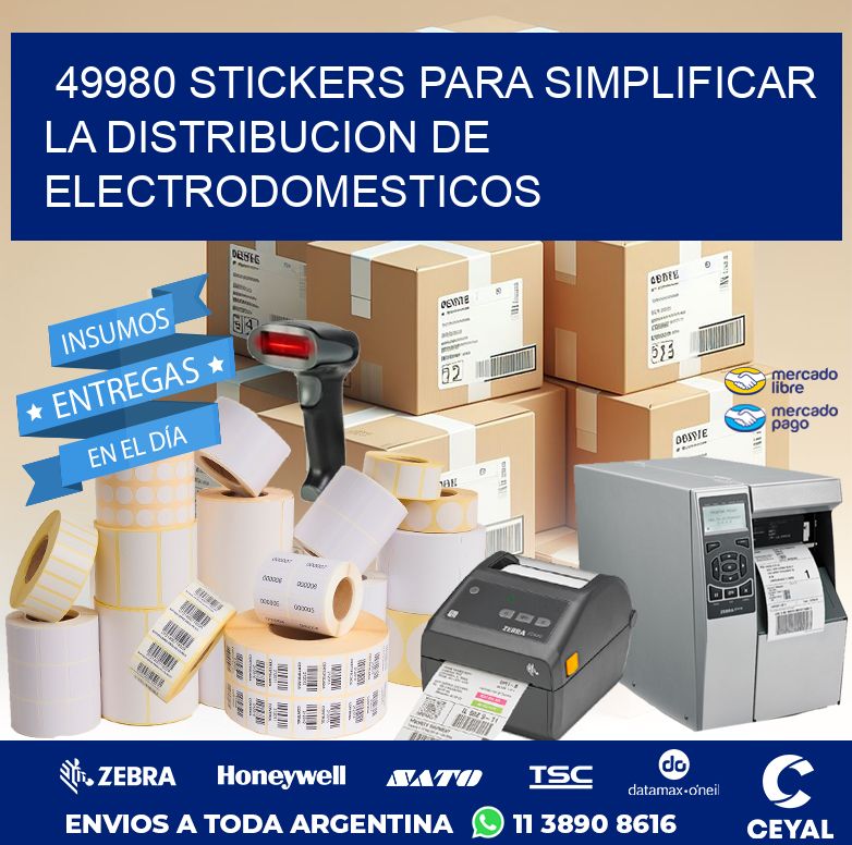 49980 STICKERS PARA SIMPLIFICAR LA DISTRIBUCION DE ELECTRODOMESTICOS