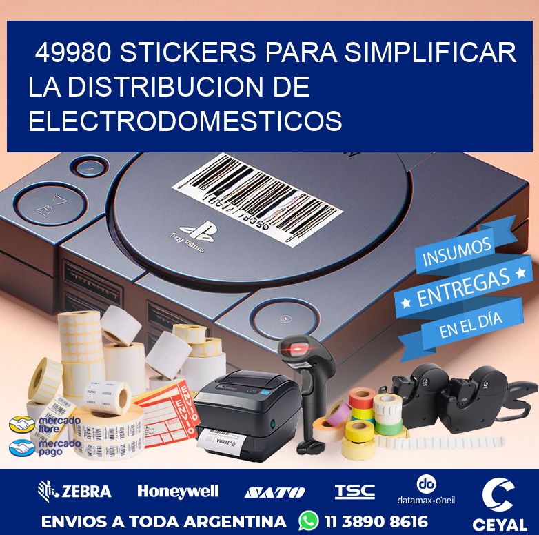 49980 STICKERS PARA SIMPLIFICAR LA DISTRIBUCION DE ELECTRODOMESTICOS