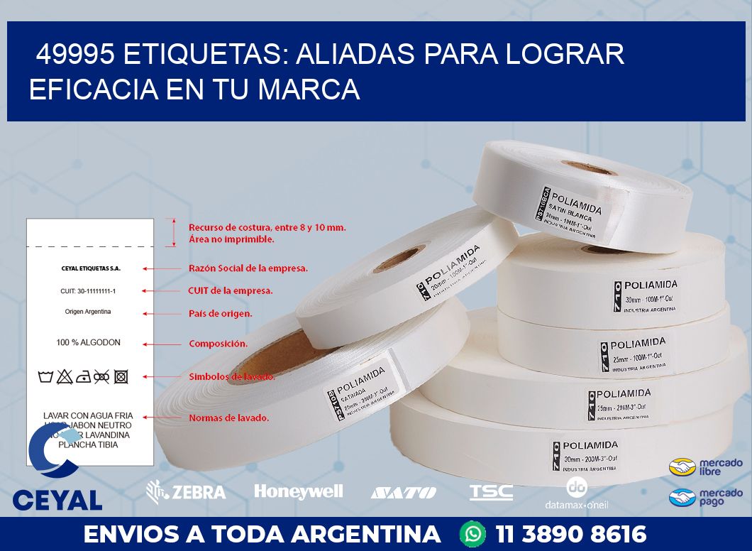 49995 ETIQUETAS: ALIADAS PARA LOGRAR EFICACIA EN TU MARCA