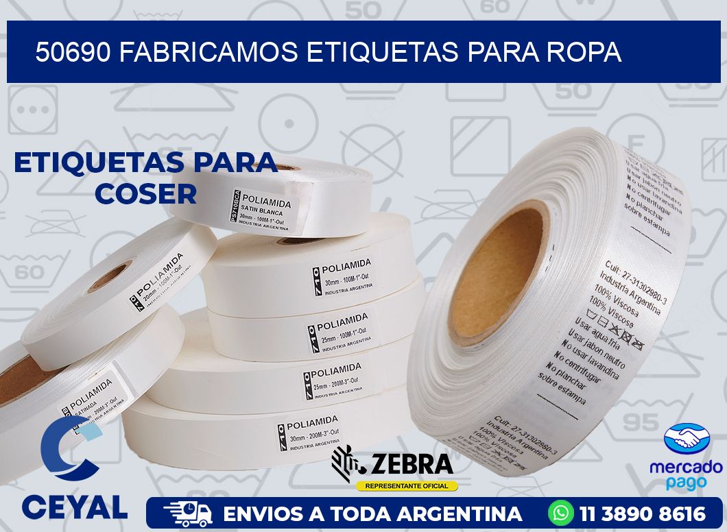 50690 FABRICAMOS ETIQUETAS PARA ROPA