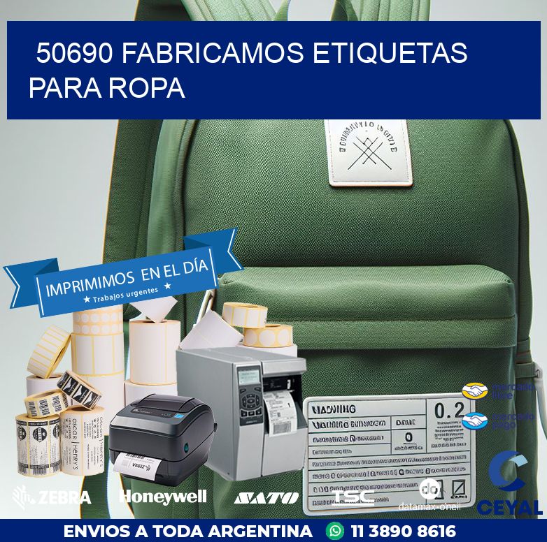 50690 FABRICAMOS ETIQUETAS PARA ROPA