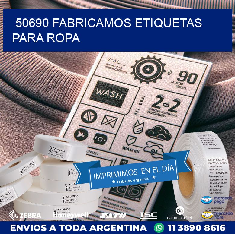 50690 FABRICAMOS ETIQUETAS PARA ROPA