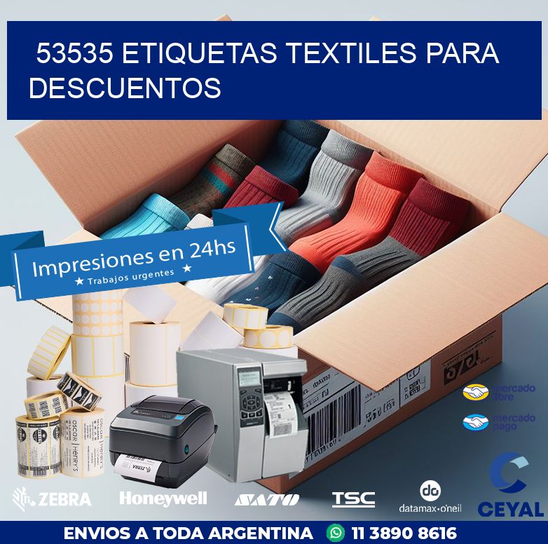 53535 ETIQUETAS TEXTILES PARA DESCUENTOS