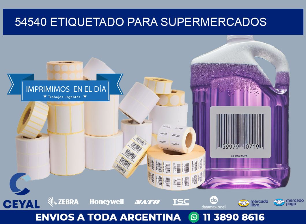 54540 ETIQUETADO PARA SUPERMERCADOS