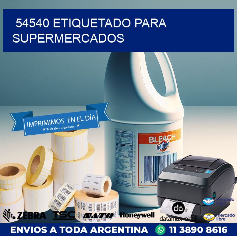 54540 ETIQUETADO PARA SUPERMERCADOS