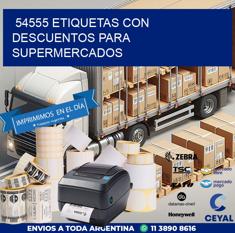54555 ETIQUETAS CON DESCUENTOS PARA SUPERMERCADOS