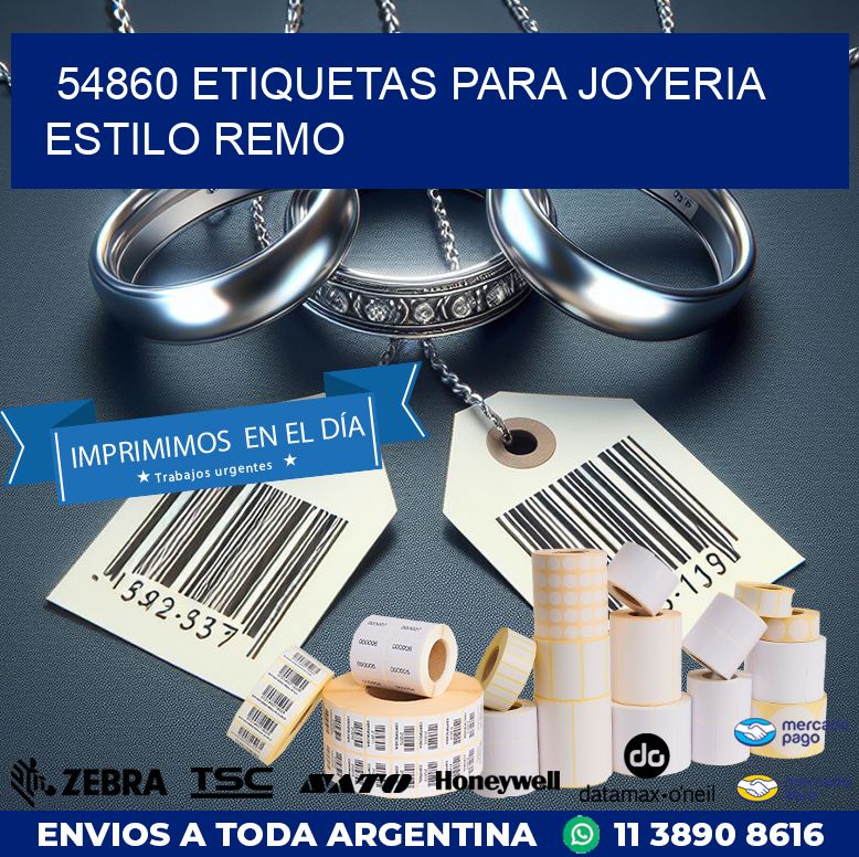 54860 ETIQUETAS PARA JOYERIA ESTILO REMO