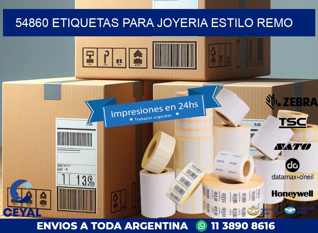 54860 ETIQUETAS PARA JOYERIA ESTILO REMO