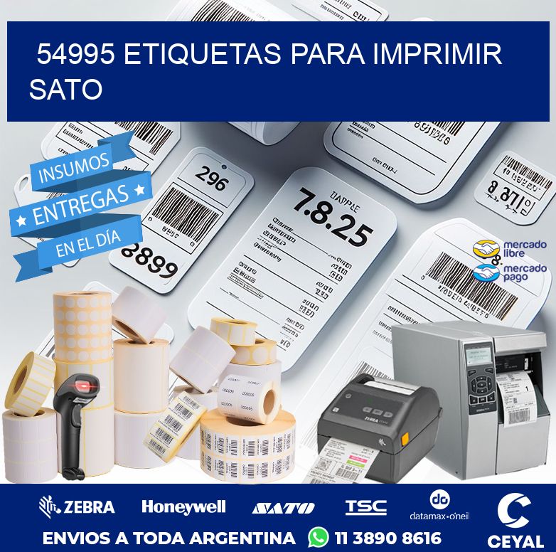 54995 ETIQUETAS PARA IMPRIMIR SATO