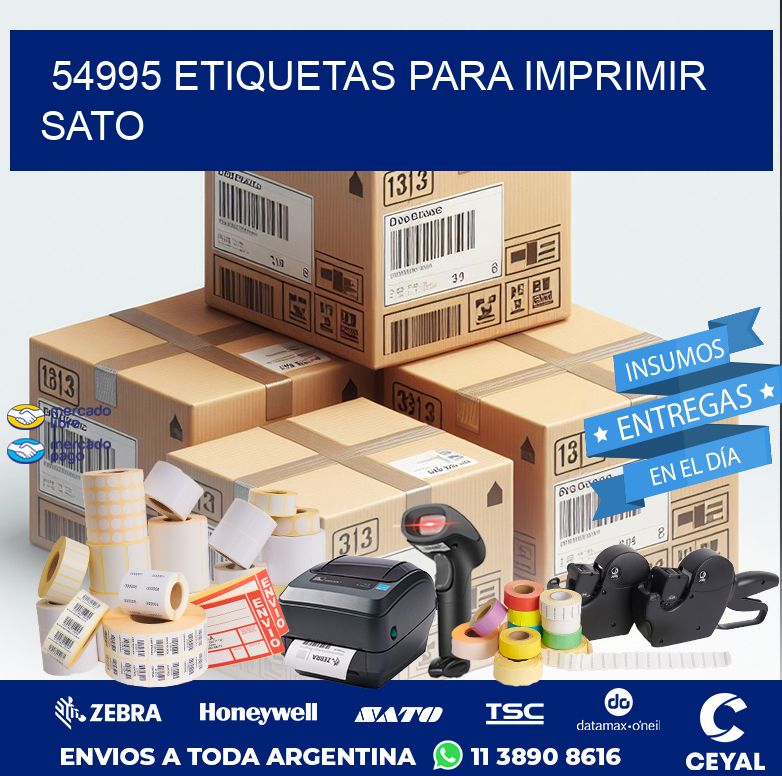 54995 ETIQUETAS PARA IMPRIMIR SATO