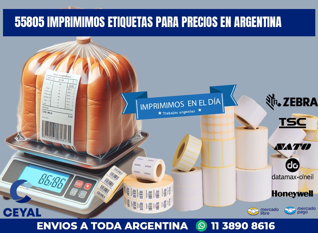 55805 IMPRIMIMOS ETIQUETAS PARA PRECIOS EN ARGENTINA