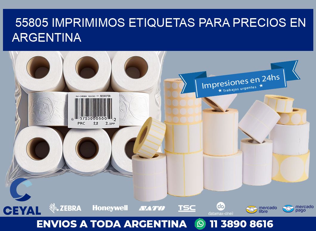 55805 IMPRIMIMOS ETIQUETAS PARA PRECIOS EN ARGENTINA
