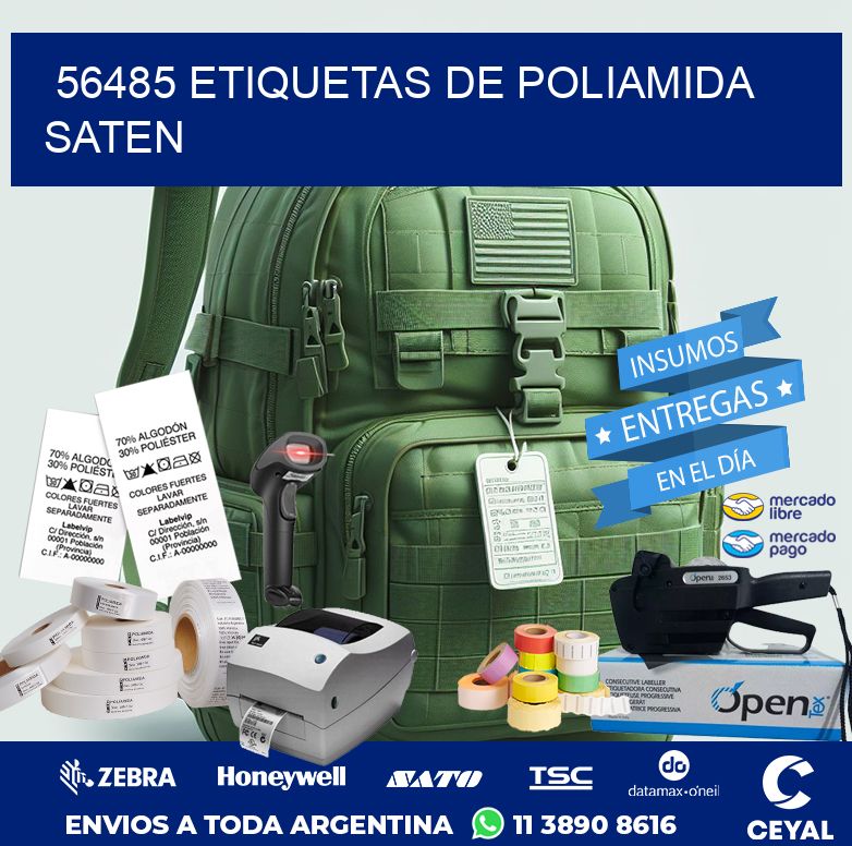 56485 ETIQUETAS DE POLIAMIDA SATEN