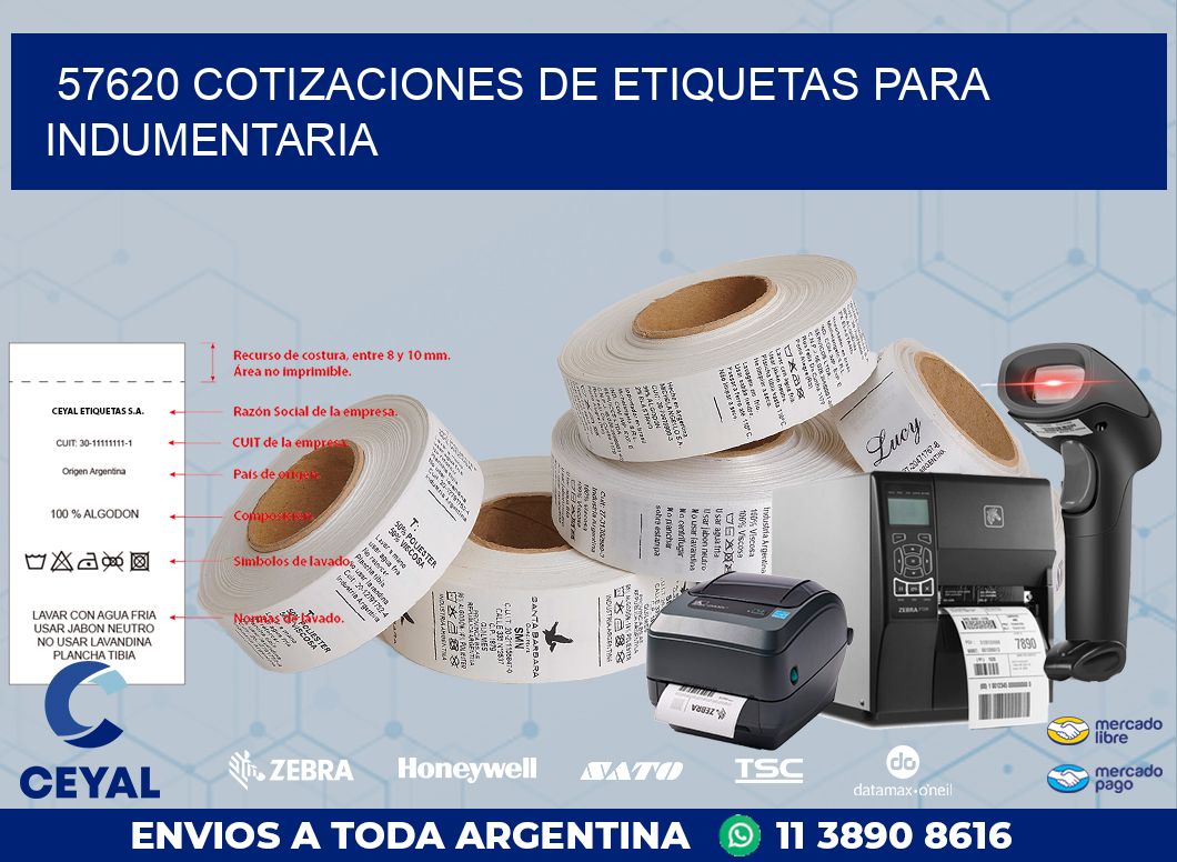 57620 COTIZACIONES DE ETIQUETAS PARA INDUMENTARIA