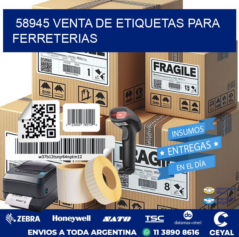 58945 VENTA DE ETIQUETAS PARA FERRETERIAS