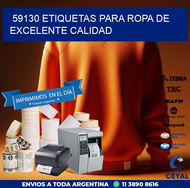 59130 ETIQUETAS PARA ROPA DE EXCELENTE CALIDAD