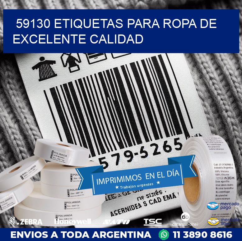 59130 ETIQUETAS PARA ROPA DE EXCELENTE CALIDAD