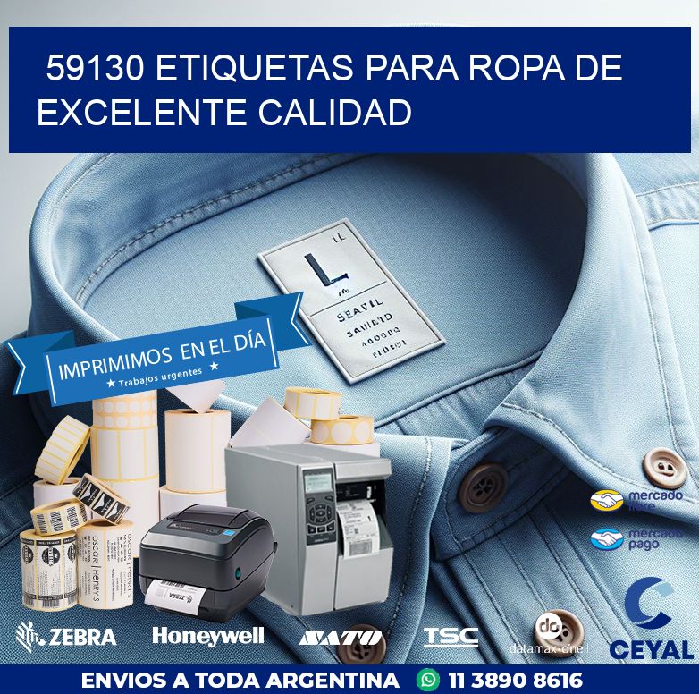 59130 ETIQUETAS PARA ROPA DE EXCELENTE CALIDAD