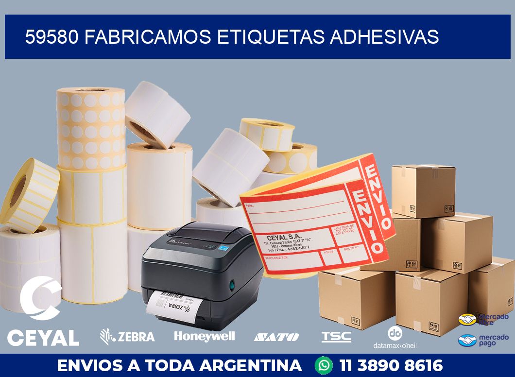 59580 FABRICAMOS ETIQUETAS ADHESIVAS