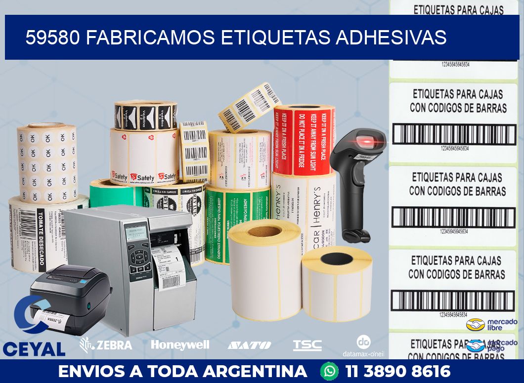 59580 FABRICAMOS ETIQUETAS ADHESIVAS