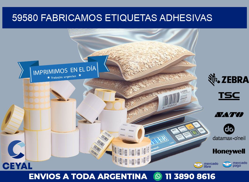 59580 FABRICAMOS ETIQUETAS ADHESIVAS