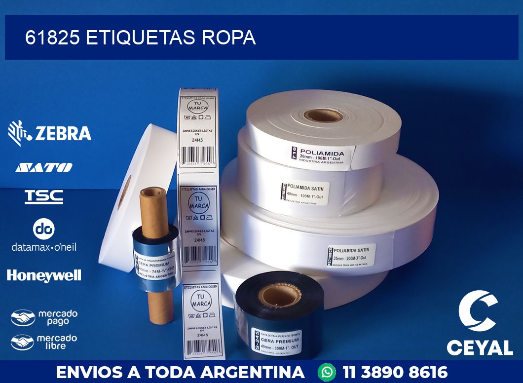 61825 ETIQUETAS ROPA