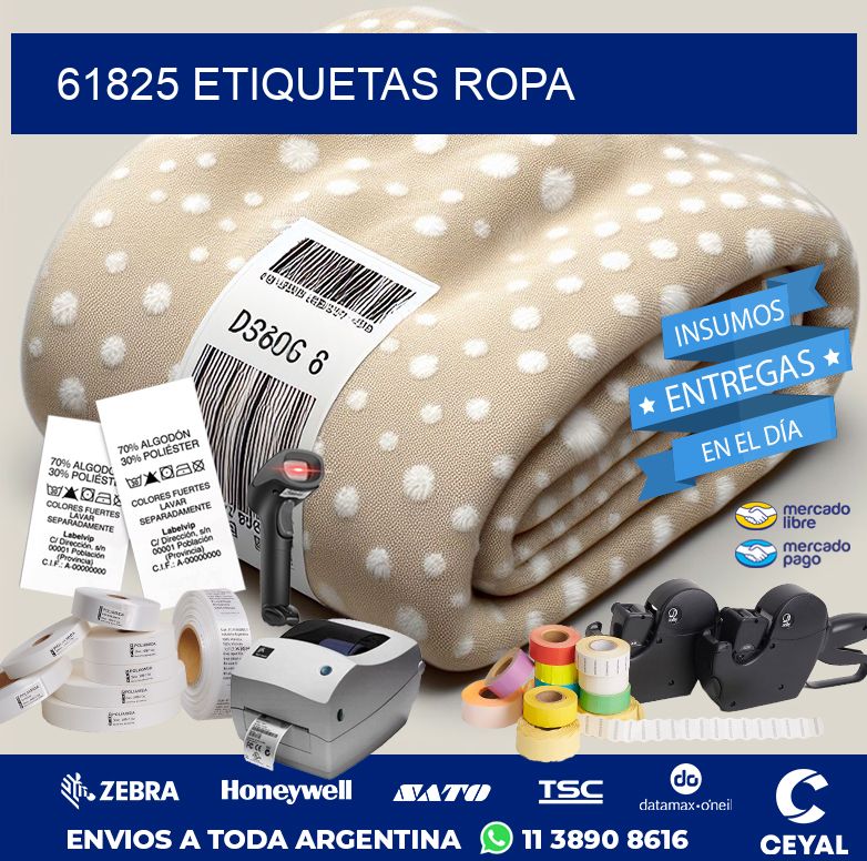 61825 ETIQUETAS ROPA