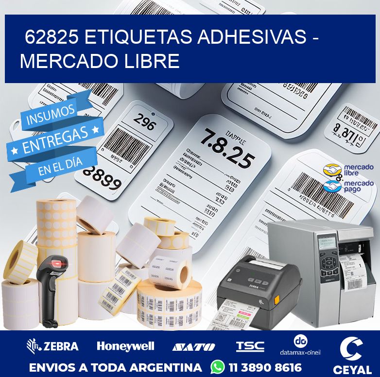 62825 ETIQUETAS ADHESIVAS - MERCADO LIBRE