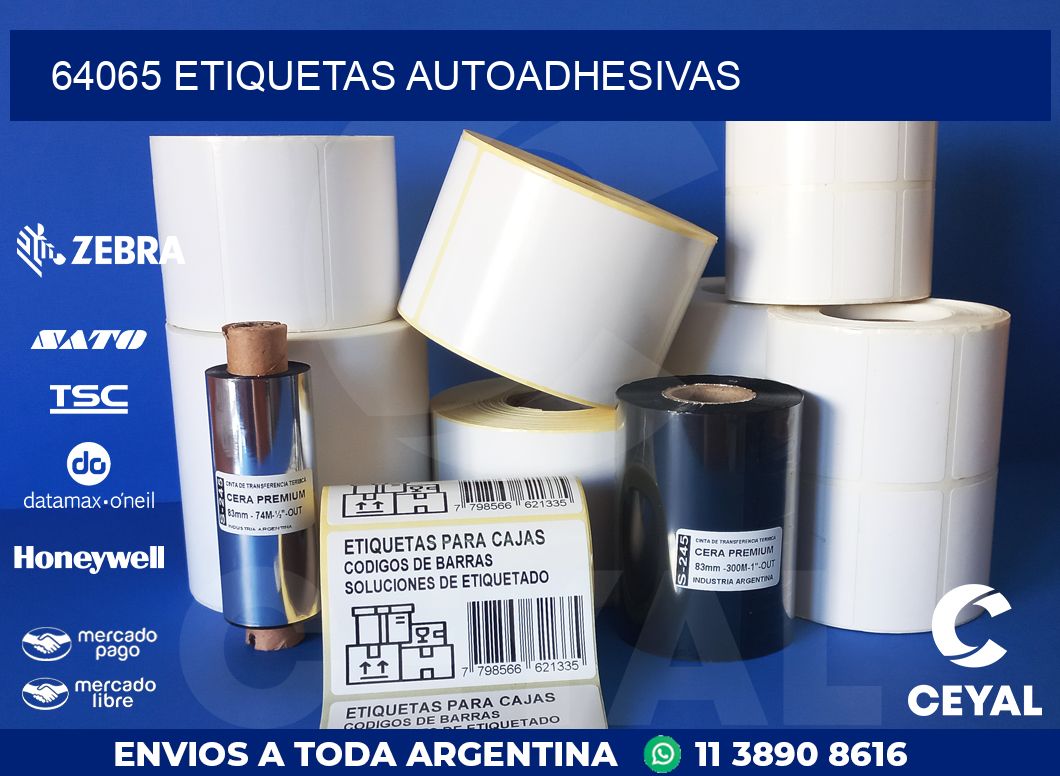 64065 ETIQUETAS AUTOADHESIVAS