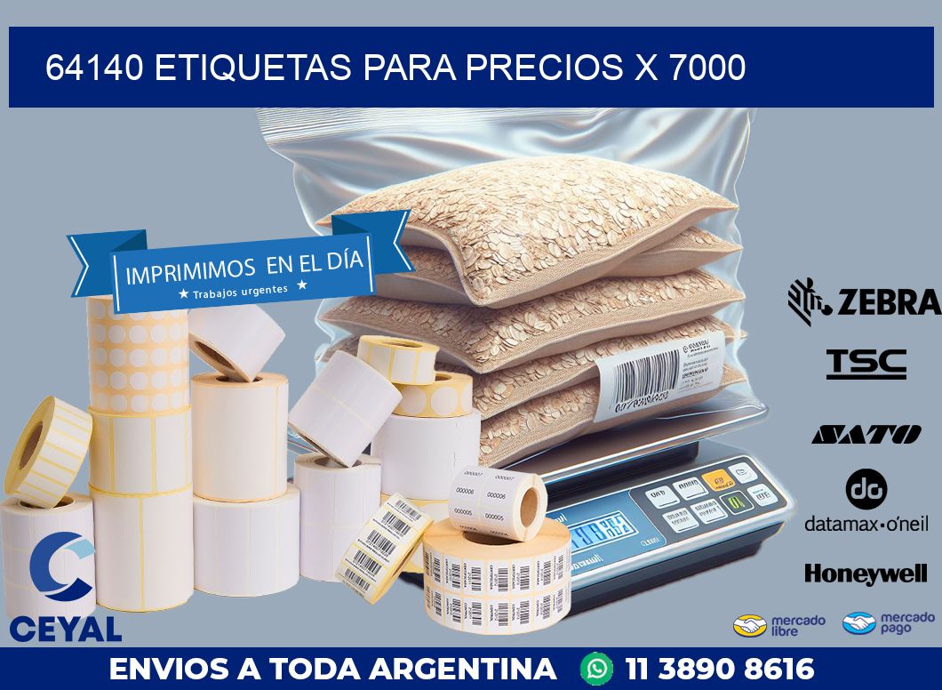 64140 ETIQUETAS PARA PRECIOS X 7000