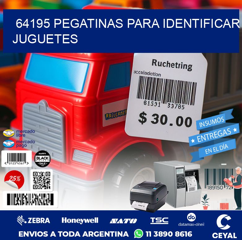 64195 PEGATINAS PARA IDENTIFICAR JUGUETES