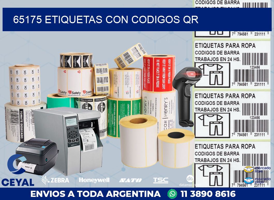 65175 ETIQUETAS CON CODIGOS QR