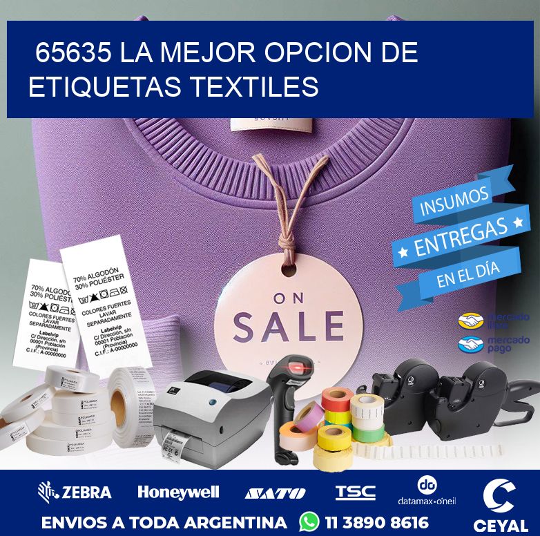 65635 LA MEJOR OPCION DE ETIQUETAS TEXTILES