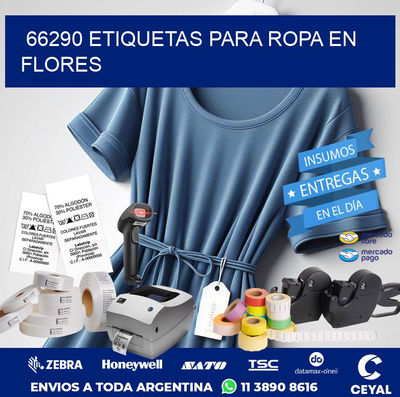 66290 ETIQUETAS PARA ROPA EN FLORES