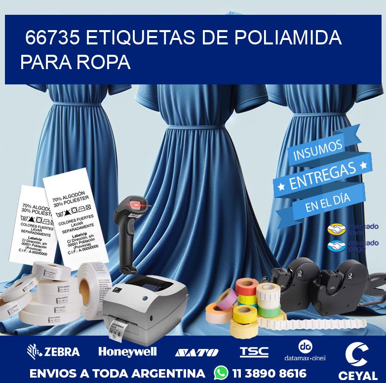 66735 ETIQUETAS DE POLIAMIDA PARA ROPA