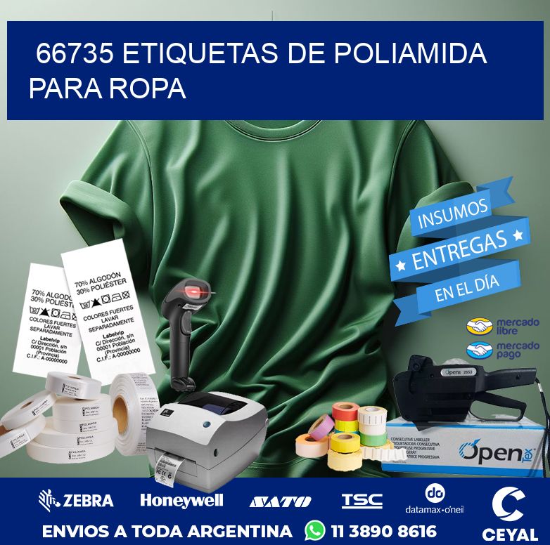 66735 ETIQUETAS DE POLIAMIDA PARA ROPA
