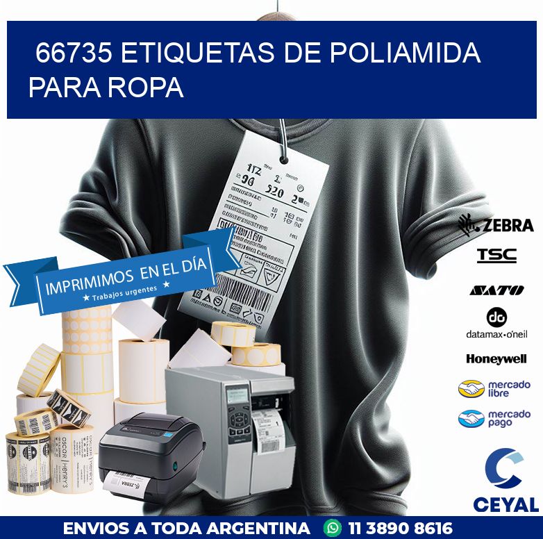 66735 ETIQUETAS DE POLIAMIDA PARA ROPA