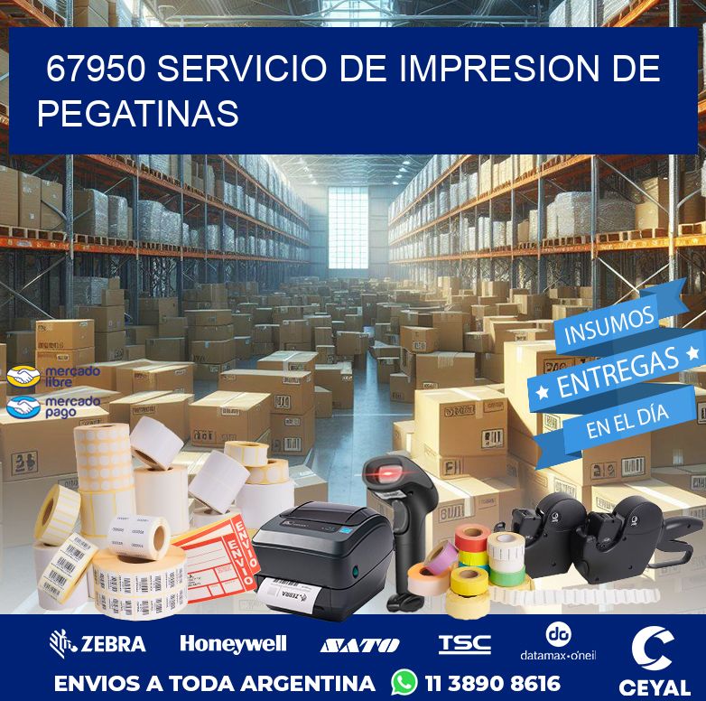 67950 SERVICIO DE IMPRESION DE PEGATINAS