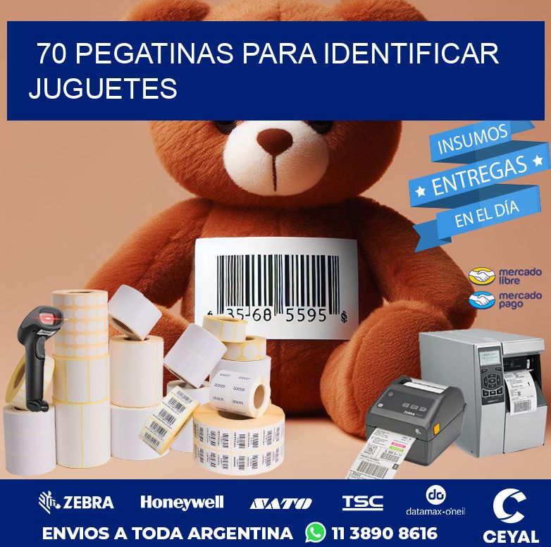 70 PEGATINAS PARA IDENTIFICAR JUGUETES